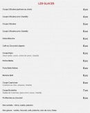 Menu Borsalino Rest - Les glaces