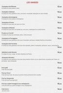 Menu Borsalino Rest - Les viandes