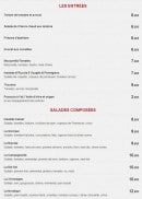 Menu Borsalino Rest - Les entrées et salades composés