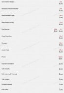 Menu Borsalino Rest - Les autres boisson