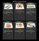 Menu Bon Saï - Les menus sushi maki