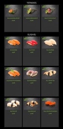 Menu Bon Saï - Les temakis et sushis