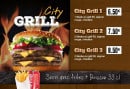 Menu City food - Les burgers avec des viandes grillées 