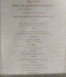 Carte et menu de Alto Paiva à Gometz la Ville — Un exemple de menu de la semaine