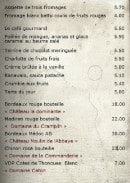 Menu Le Gramophone - Les assiettes de trois fromages, cafés gourmands,...