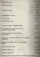 Menu Le Gramophone - Les entrées,salades,...