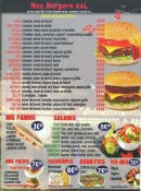 Menu Di napoli burger - Burger, paninis, salades, ....