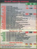 Menu Di napoli burger - Les pizzas