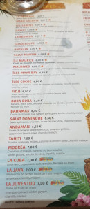 Menu L'Île O'Crêpes - Les crêpes