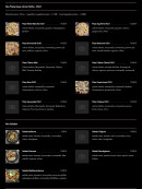 Menu La Calypsia - Les pizzas base crème fraîches duo, salades