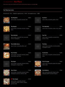 Menu La Calypsia - Les pizzas base tomate sur place