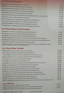 Carte et menu de Au coeur du village à Avrainville — Les pizzas