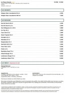 Menu Le Kiosque à Pizzas - Les desserts, boissons et menus