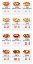 Carte et menu de Andiamo pizza à Sainte Genevieve des Bois — Les pizzas base tomate page 2