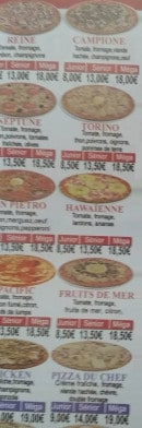 Carte et menu de Di genova pizza à Sainte Genevieve des Bois — Les pizzas suite