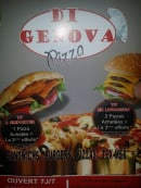 Carte et menu Di genova pizza Sainte Genevieve des Bois