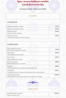Carte et menu de El Koutoubia à Sainte Genevieve des Bois — Entrées et brochettes
