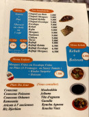 Carte et menu de Elmedina à Sainte Genevieve des Bois — Les menus, sandwichs, ...