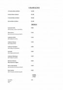 Carte et menu de L'Atelier de Dégustation de La Cave Saint Vincent à Sainte Genevieve des Bois — Champagnes et vins