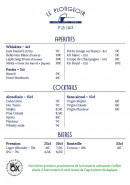 Carte et menu de Le Plongeoir D'en Face à Sainte Genevieve des Bois — Les apéritifs, cocktails, ...