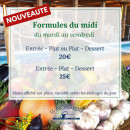 Carte et menu de Le Plongeoir D'en Face à Sainte Genevieve des Bois — Les formules du midi