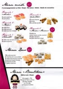 Carte et menu de Miam miam sushi à Sainte Genevieve des Bois — Les menus