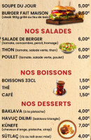 Carte et menu de Yusuf Grill à Sainte Genevieve des Bois — Les salades, desserts et boissons