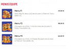 Menu 442 Burger - Menu équipe