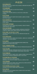 Menu La Stradina - Les pizzas