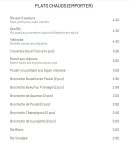 Menu Sushisu - Les plats chauds