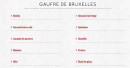 Menu Waffle factory - Gaufre de bruxelles