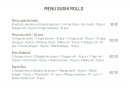 Menu Wafu shidashi - Les menus sushi rolls