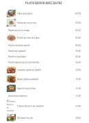 Menu Wafu shidashi - Les plats servi avec du riz