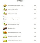 Menu Wafu shidashi - Les entrées