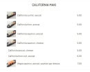 Menu Wafu shidashi - California maki