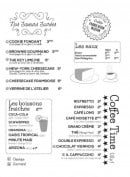 Carte et menu de L'Atelier sur la Braise à Nanterre — Les desserts et boissons
