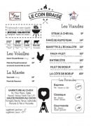 Carte et menu de L'Atelier sur la Braise à Nanterre — Les viandes