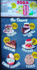 Menu Croq'Express - Les boissons et desserts