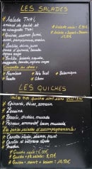 Menu Midi Chez Charlotte - Les salades et quiches