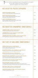 Menu Noura - Assiettes, plats et grillades