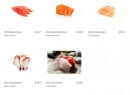 Menu Sushi Paradise - Les sashimis