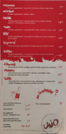 Menu Uno street pizza - Les pizzas