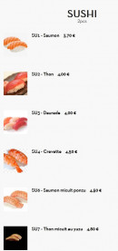 Menu Bonheur De Clichy - Les sushi