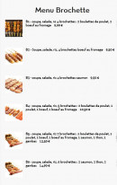 Menu Bonheur De Clichy - Le menu brochettes