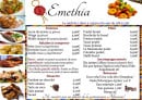 Menu Emethia - Les entrées, salades,....