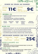 Menu Posto 9 - La carte suite