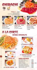 Menu Bomunsa - Les menus chirashis, entrées et hors d'oeuvres