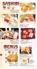 Menu Bomunsa - Les menus sashimis et spécialités