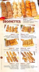 Menu Bomunsa - Brochettes