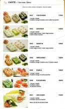 Menu Sakura Sushi - Les Nouveaux Menus